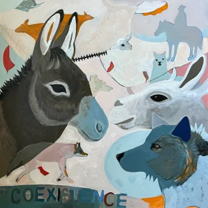 "Coexistence" Original Painting by LWren Walraven