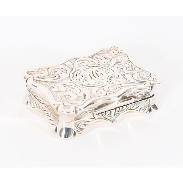 Antique Victorian Sterling Silver Vinaigrette by Edward Smith, 1884 For Sale - Image 9 of 18
