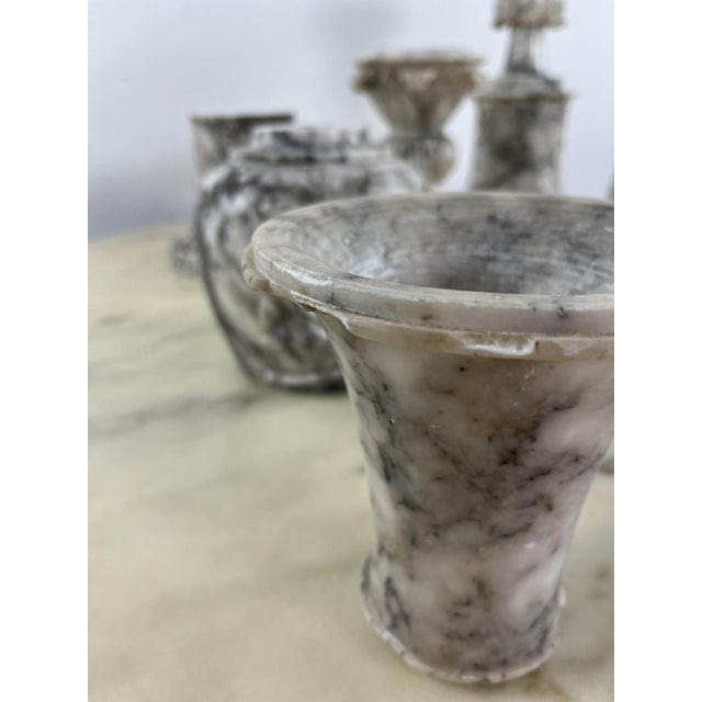 Large Mid-Century Italian Alabaster Vases, 1930s, Set of 2 For Sale - Image 17 of 18
