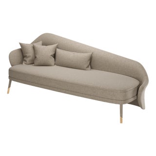 Bhutan Greige Fabric Daybed by Javier Gomez For Sale