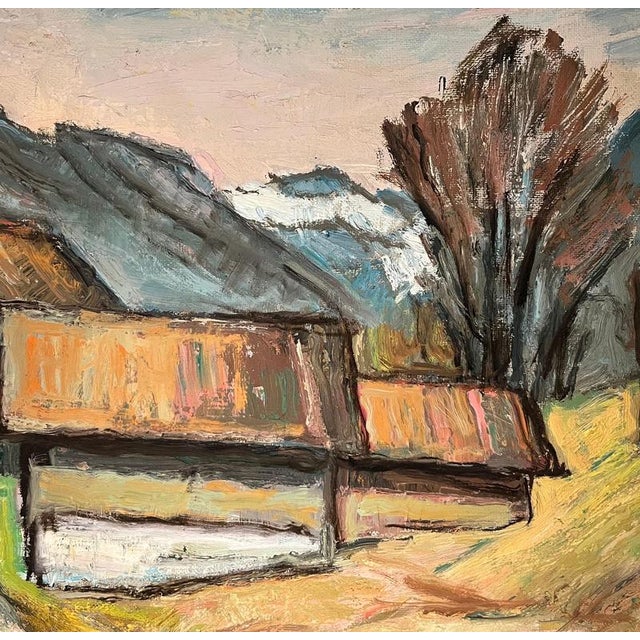 Modern Ernest Voegeli, Föhn Wind Weather, Oil on Canvas For Sale - Image 3 of 10