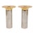 Candle Holders Chrome & Polished Brass - a Pair Candlesticks For Sale - Image 10 of 10
