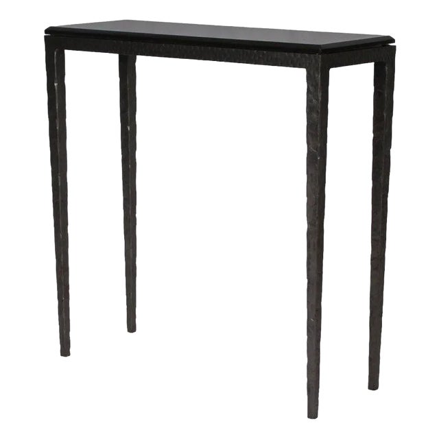Giacometti Style Wrought Iron Console Table For Sale