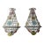 Huge Beaded Colorful Murano Flowers Sconces, Circa 1940 Italian One of a Kind - a Pair For Sale