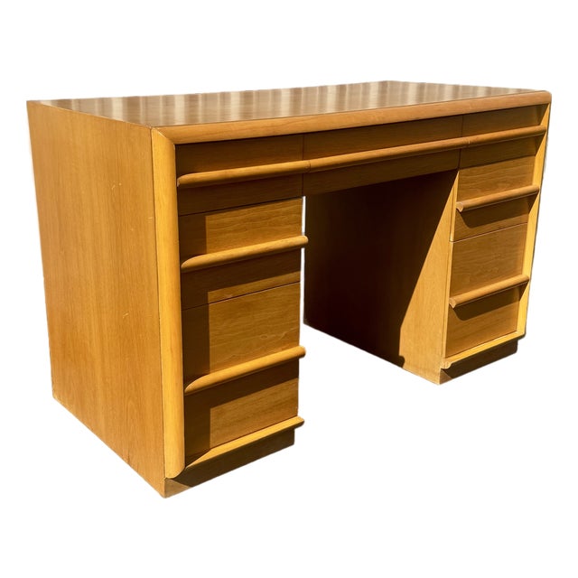 Robsjohn-Gibbings for Widdicomb Walnut Desk For Sale