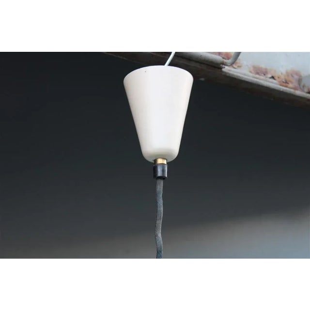 Italian UFO Chandelier in Metal and Acrylic Glass, 1950 For Sale - Image 9 of 11