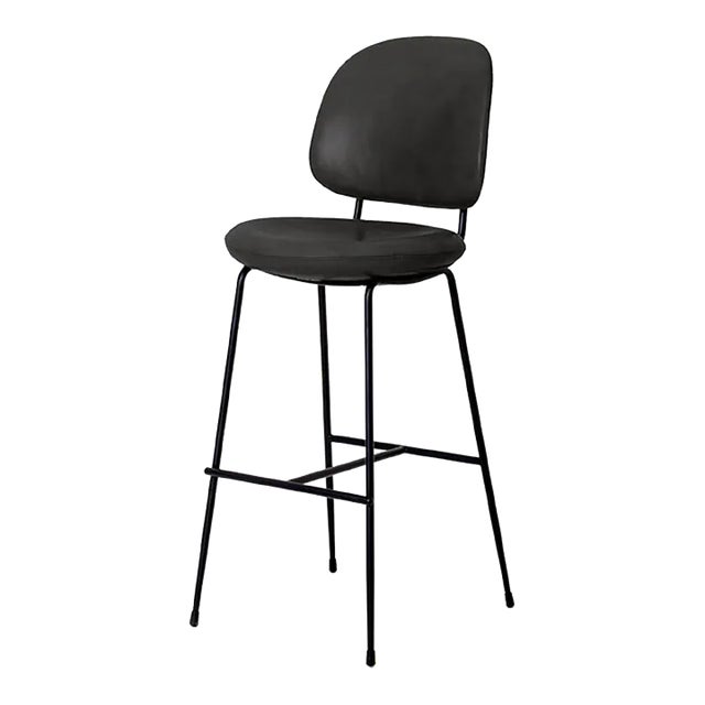 Industry Bar Chair Sh750 - Bellagio Black Leather 7925 For Sale