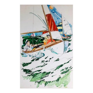 1970s Hal Ashmead Sailing Painting For Sale