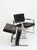 A spectacular matching pair of vintage mid-century modern lounge armchairs designed by Milo Baughman for Thayer Coggin,...