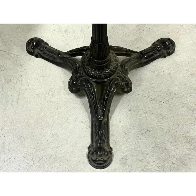 Green 1970s Octagonal Green Marble Bistro Table For Sale - Image 8 of 9