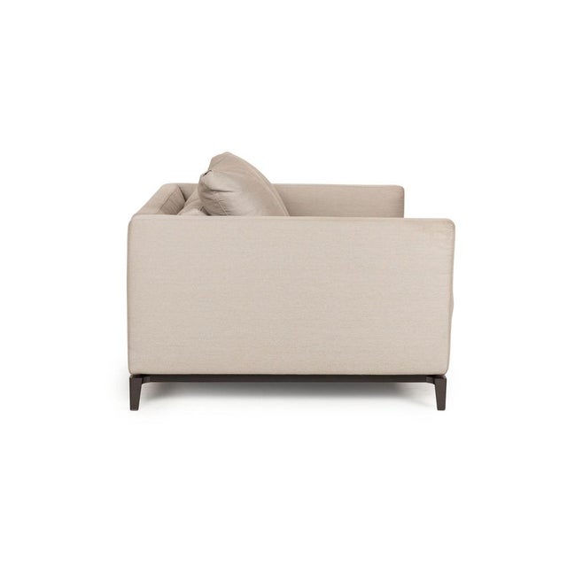 Beige Andersen Lovechair in Beige Fabric from Minotti For Sale - Image 8 of 11