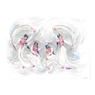 1950s Singapore Dancers by Ivy Attwell For Sale