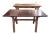 Vintage Arts & Crafts Mission Solid Oak Dining Table With Trestle Base For Sale