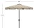 Contemporary Zimmerman 7.5 Square Umbrella - Beige/White For Sale - Image 3 of 5