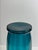 Gold Large Teal Art Glass Vase from Rossini, 1960s For Sale - Image 8 of 10