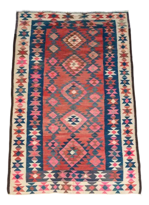 Vintage Luri Tribal Kilim Handwoven Rug, 1970s