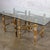 McGuire Late 20th Century Campaign Style Double Pedestal Dining Table by McGuire Bamboo Bases & Glass Top For Sale - Image 4 of 18