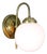 Mid-Century Italian Brass Wall Lamp, 1960s For Sale