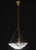 1950s French Art Deco White Alabaster Pendant Light With Dark Veining, Circa 1940 For Sale - Image 5 of 13