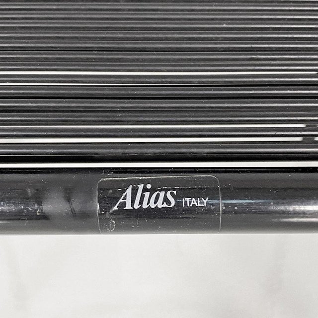 Italian Modern Black Spaghetti Armchair attributed to Giandomenico Belotti for Alias, ​​1980s For Sale - Image 17 of 18