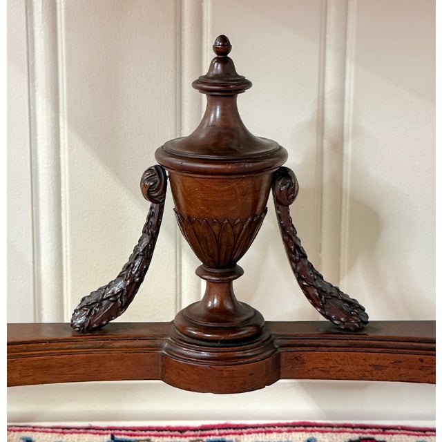 Antique French Louis XVI Style Marble Top Chest Side End Table Walnut c.1920s-30 For Sale - Image 12 of 18