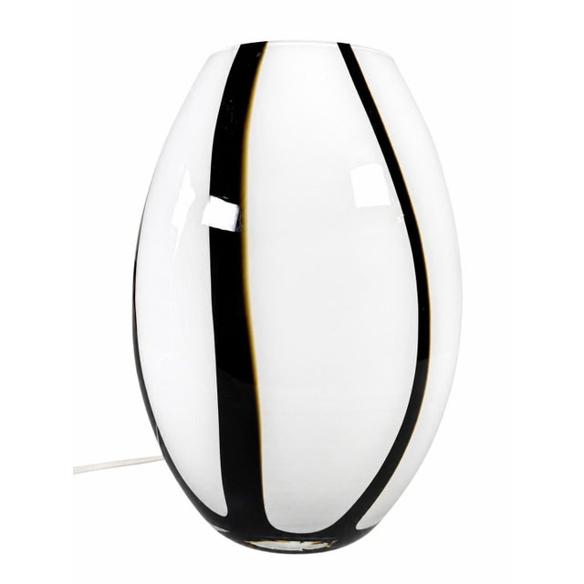 Vintage Glass Table Lamp by Volux, Italy, 1980s For Sale - Image 16 of 16