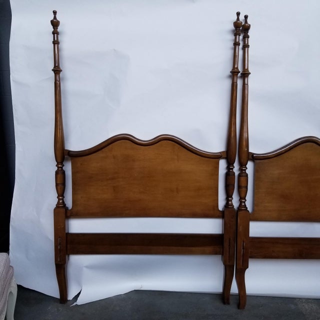 French Provincial Twin Poster Headboards a Pair Chairish