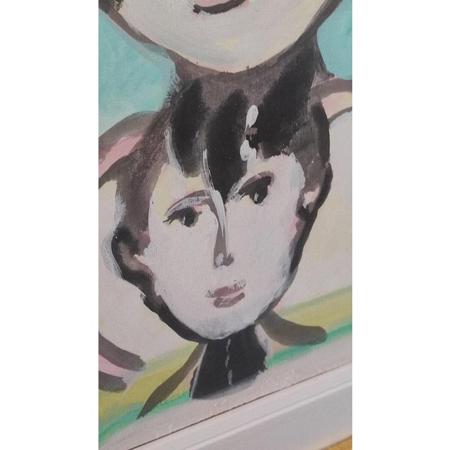 After Remo Brindisi, Untitled, Tempera, Framed For Sale - Image 3 of 14