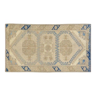 Vintage Turkish Anatolian Hand Knotted Wool Rug, 2'3''x4'1'' For Sale