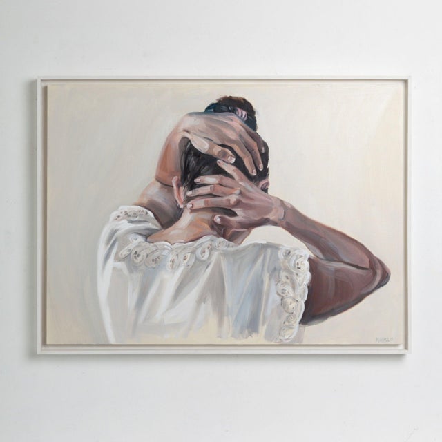 Justyna Kuklo, Thoughtfulness II, 2024, Oil Painting on Canvas, Framed For Sale - Image 6 of 7