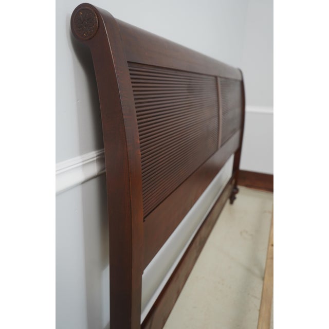 Ethan Allen Ethan Allen King Size British Classics Sleigh Bed For Sale - Image 4 of 16