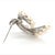 Metal 1990s Mikimoto Estate Akoya Pearl Brooch Sterling Silver For Sale - Image 7 of 12