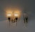 Wall Lights in Brass and Beige, 1950s, Set of 2 For Sale - Image 10 of 18