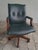 Vintage 1996 Gunlocke Executive Leather Swivel Office Chair – Sherwood Green For Sale In Orlando - Image 6 of 6