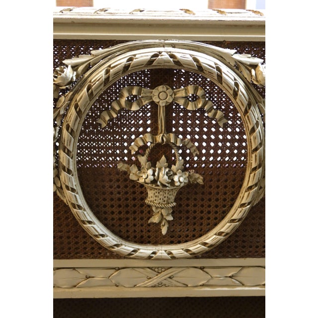 Set of Louis Xvi Style Caned Beds, 1890s For Sale - Image 9 of 12