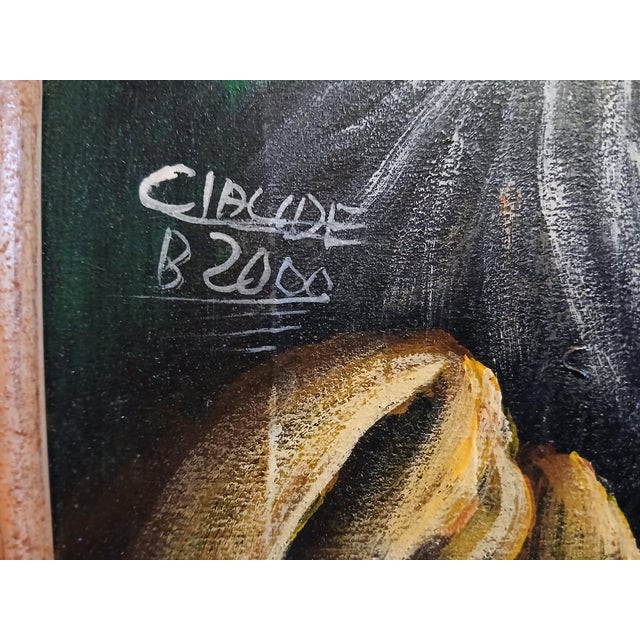 Seascape Oil Painting on Canvas Signed by Artist For Sale - Image 4 of 5