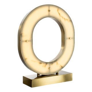 Collection Orione Alabastro Table Lamp in Metal and Crystal by Jago For Sale
