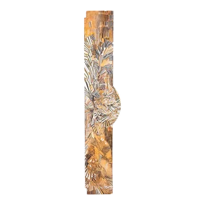 Glen Michaels Modern Mixed-Media Study Painting Cardboard Unsigned 16.5h x 2.5w