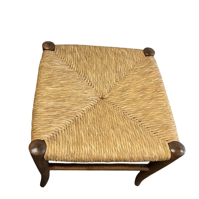 Vintage Mid Century Piazza Original Italian Set of 3 Rush Seat Nesting Stools/Tables, Attributed to Gio Ponti For Sale - Image 16 of 17