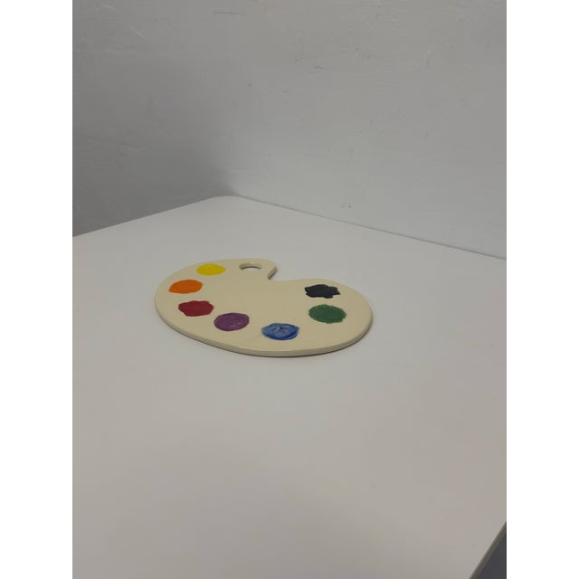 Contemporary Contemporary Ceramic Painters Pallet Sculpture, Signed 2019 For Sale - Image 3 of 12