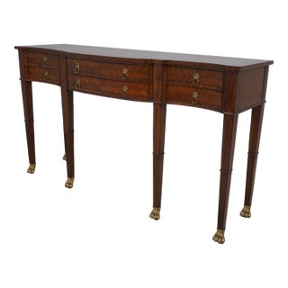 Maitland Smith Mahogany Regency Style Sideboard For Sale