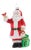Glass Santa with Cardinal Bird Ornament (Set of 6) For Sale