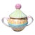 Vintage Hand Painted MacKenzie Childs "Aurora" Sugar Bowl For Sale