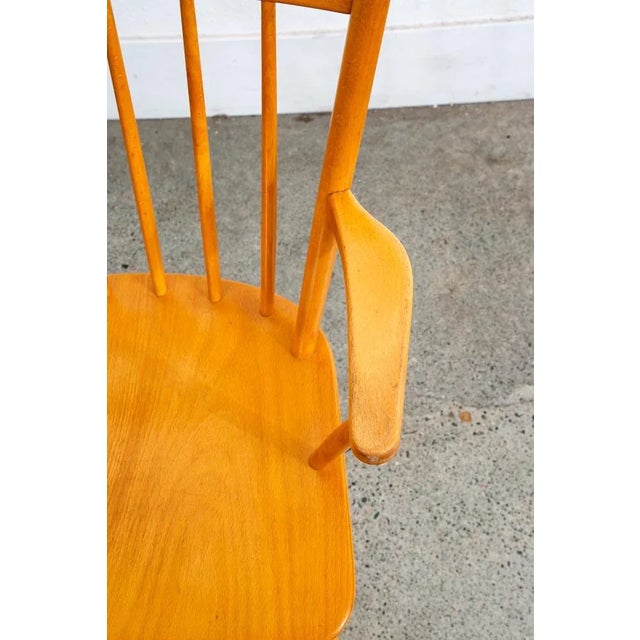 Wood Mid 20th Century Danish Modern Side Chair Armchair Wood FDB J42 Borge Mogensen MCM For Sale - Image 7 of 12