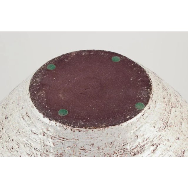 Brown Ceramic Floor Vase with Flowing Glaze, 1970s For Sale - Image 8 of 9