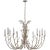 Silva Grande Chandelier in Burnished Silver Leaf Designer: Julie Neill Canopy: 5.5" Round Mounting: Chain Shade Detail: No...