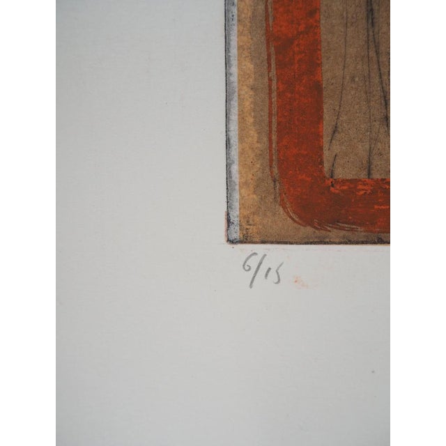 Didier Hagege Opening Hand signed etching Original etching enhanced by hand on Vellum paper measuring 40 x 30 cm. Hand...