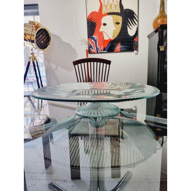 Glass Large Mid-Century Art Glass Serving Bowl, 1970s For Sale - Image 7 of 13