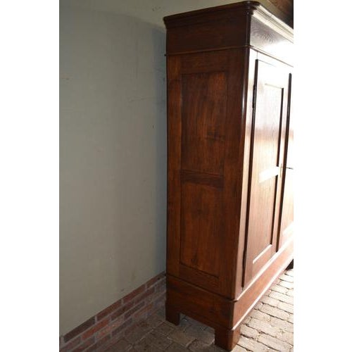 Wood Antique Cabinet in Oak For Sale - Image 7 of 9