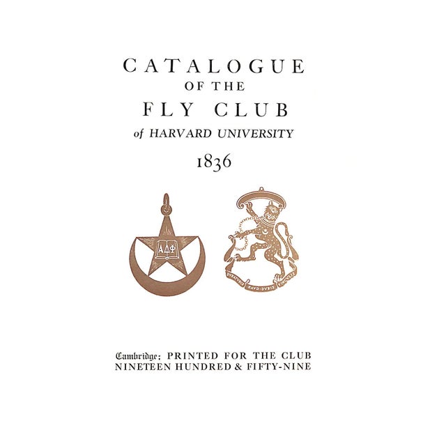 1950s Catalogue of the Fly Club of Harvard University 1836-1959 For Sale - Image 5 of 9